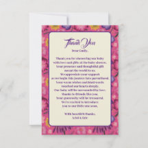 Charmante Wildblume Pink Babydusche