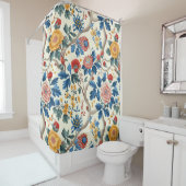 Charmante wilde blumengeschmückte Blickfang Duschvorhang (Beispiel)