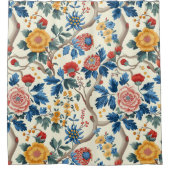 Charmante wilde blumengeschmückte Blickfang Duschvorhang (Vorderseite)