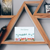 Charmante Winter Village - Personalisiert Karte