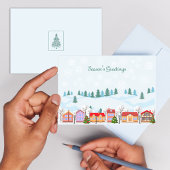 Charmante Winter Village - Personalisiert Karte