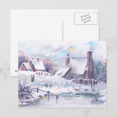 Charmante Winterlandschaft Postkarte (Vorne/Hinten)