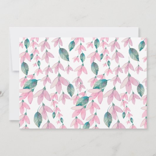 Charmante Wisteria Engagement Party Einladung (Rückseite)