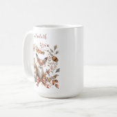 Charmanter Autumnal Woodland Scene Fox Kaffeetasse (Vorderseite Links)