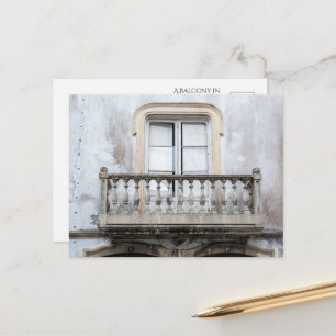 Charmanter Balkon in Portugal Postkarte