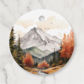 Charmanter Bärenwald "Oh Boy" Babydusche Geschenkanhänger (Rückseite)