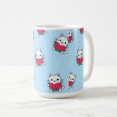 Charmanter Cartoon Cat Tasse | Perfektes Geschenk (VorderseiteRechts)