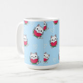 Charmanter Cartoon Cat Tasse | Perfektes Geschenk (Vorderseite Links)