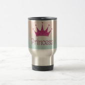 Charmanter Chic, Tiara, Prinzessin, Glitterie Reisebecher (Mittel)