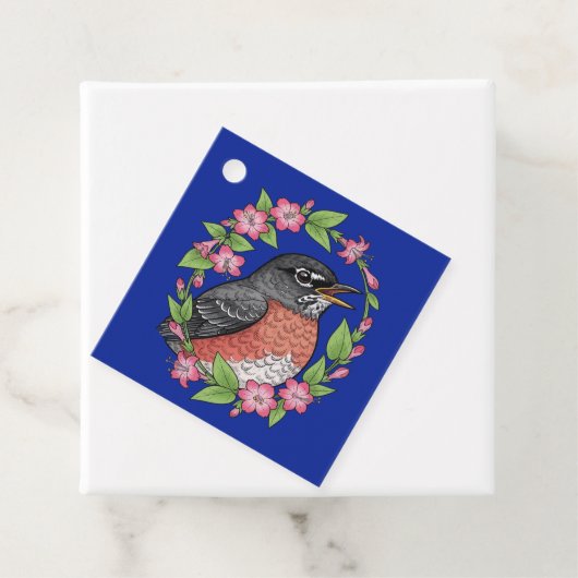 Charmanter Connecticut-Vogel mit Mirabilis Geschenkanhänger (Beispiel)