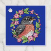 Charmanter Connecticut-Vogel mit Mirabilis Geschenkanhänger (Vorderseite)