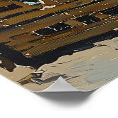 Charmanter Dorfmarkt im Impressionismus Poster (Ecke)