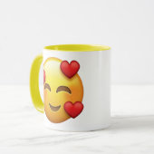 Charmanter Emoji-Cup Tasse (Vorderseite Links)