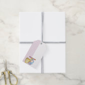 Charmanter Engel mit Kerze Geschenkanhänger (Mit Garn)