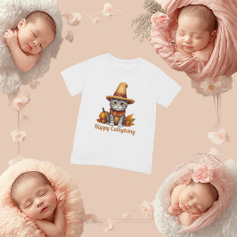 Charmanter festlicher Erntedank Cat in Disguise Baby T-shirt