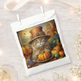 Charmanter festlicher Erntedank Cat in Disguise Geschenktütchen