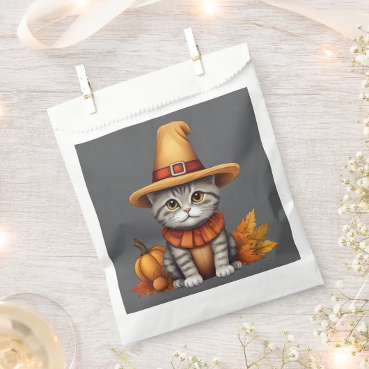 Charmanter festlicher Erntedank Cat in Disguise Geschenktütchen (Ausgeschnitten)