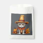 Charmanter festlicher Erntedank Cat in Disguise Geschenktütchen (Vorderseite)