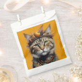 Charmanter festlicher Erntedank Cat in Disguise Geschenktütchen (Ausgeschnitten)