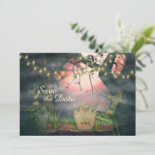 Charmanter Friedhof Save the Date Hochzeitseinladu Einladung (Stehend Vorderseite)