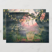 Charmanter Friedhof Save the Date Hochzeitseinladu Einladung (Vorne/Hinten)