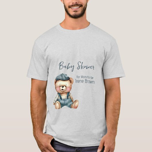 Charmanter, gemütlicher Baby-Dusche T - Shirt (Vorderseite)