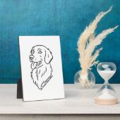 Charmanter Golden Retriever Fotoplatte (Seite)