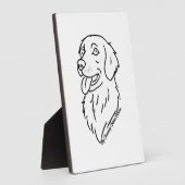 Charmanter Golden Retriever Fotoplatte (Seite)