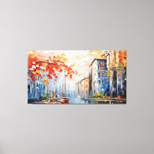 Charmanter Hafen der Wall Art Leinwanddruck