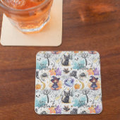 Charmanter Halloween-Untersetzer Rechteckiger Pappuntersetzer