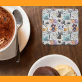 Charmanter Halloween-Untersetzer Rechteckiger Pappuntersetzer