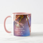 Charmanter Haufen Sakura-Blume im Frühjahr Tasse (Links)