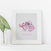Charmanter Inspirationsfarben-Oktopus Poster