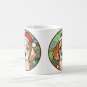 Charmanter Kaninchencheer: Weihnachten zum Thema B Kaffeetasse (Mittel)