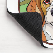 Charmanter Kaninchencheer: Weihnachten zum Thema B Mousepad (Ecke)