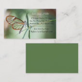 Charmanter Kleiner Schmetterling Visitenkarte (Vorne/Hinten)