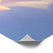 Charmanter Korgi-Hund in den Wolken Poster (Ecke)