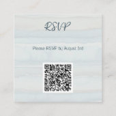 Charmanter Lässiger Babyduschenverschluss QR-Code Begleitkarte (Rückseite)