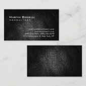 Charmanter Ledereffekt Trendy Chic Business Card Visitenkarte (Vorne/Hinten)