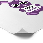 Charmanter Lila Bunny : Spread Joy! Poster (Ecke)