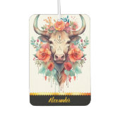 Charmanter Lufterfrischer mit Blumenkuhdesign (Vorderseite)