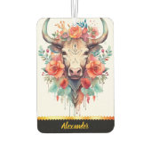 Charmanter Lufterfrischer mit Blumenkuhdesign (Rückseite)