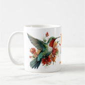Charmanter Mit Monogramm Hummingbird: Personalisie Kaffeetasse (Links)