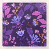 Charmanter moderner botanischer Untersetzer (Vorderseite)