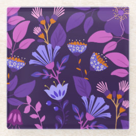 Charmanter moderner botanischer Untersetzer