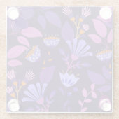 Charmanter moderner botanischer Untersetzer (Rückseite)