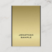 Charmanter Moderner Glamour Elegantes Schwarzes Go Visitenkarte (Vorderseite)