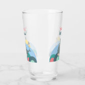 Charmanter Nautical Whale Octopus Pink Babydusche Glas (Links)