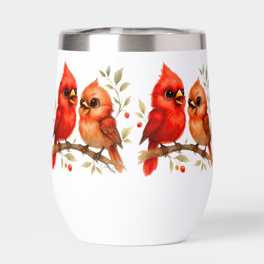 Charmanter nördlicher Kardinal (Rückseite)