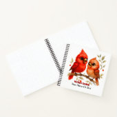 Charmanter nördlicher Kardinal Notizblock (Innenseite)